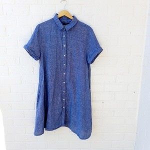 Tahari Blue Midi Dress